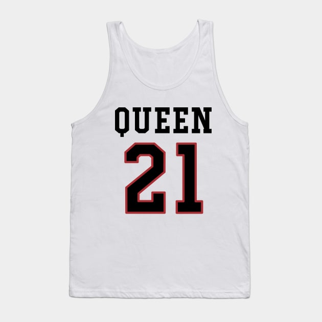 21st Birthday Gift Slab Queen 21 Tank Top by Havous